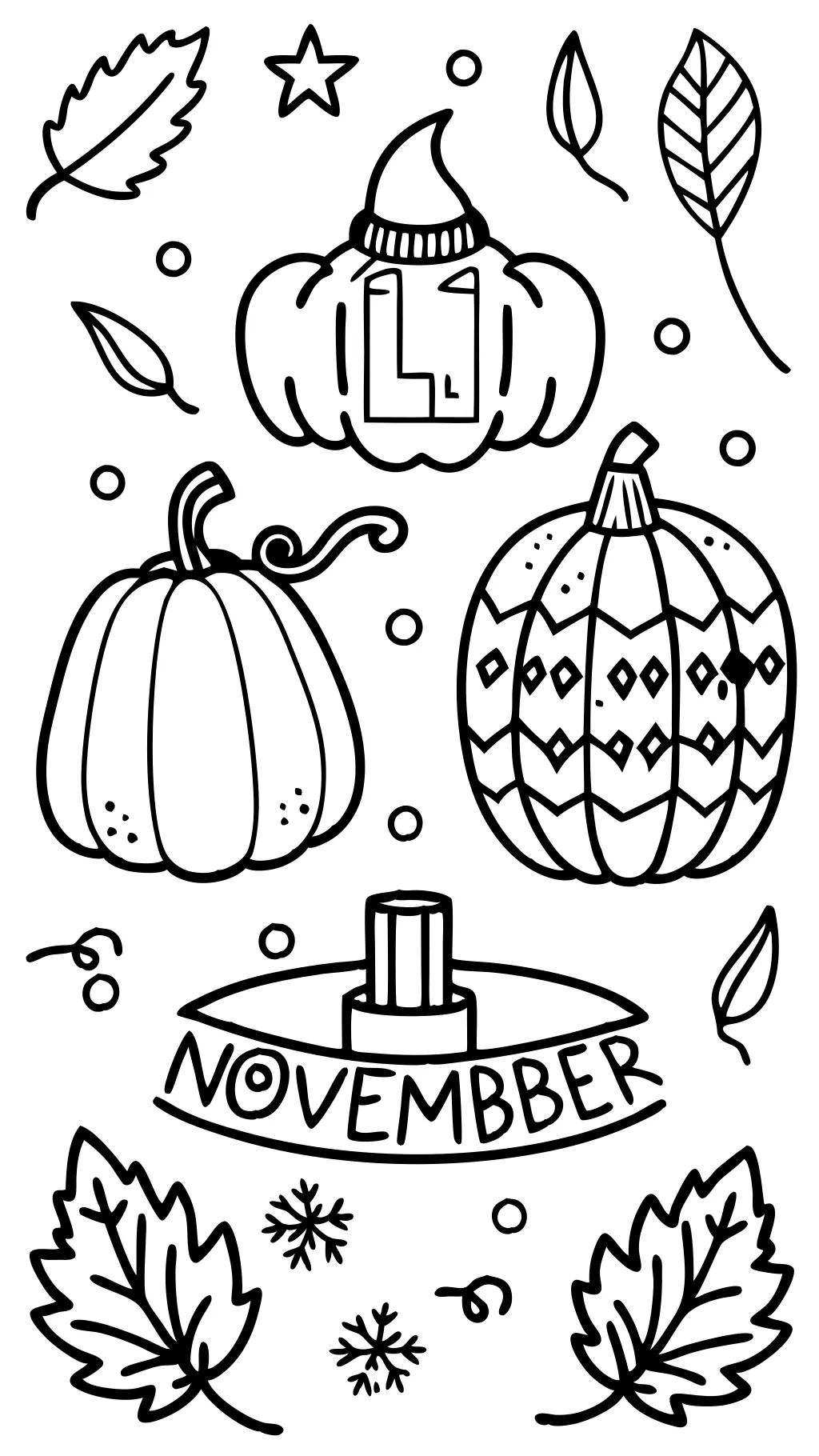 november coloring pages